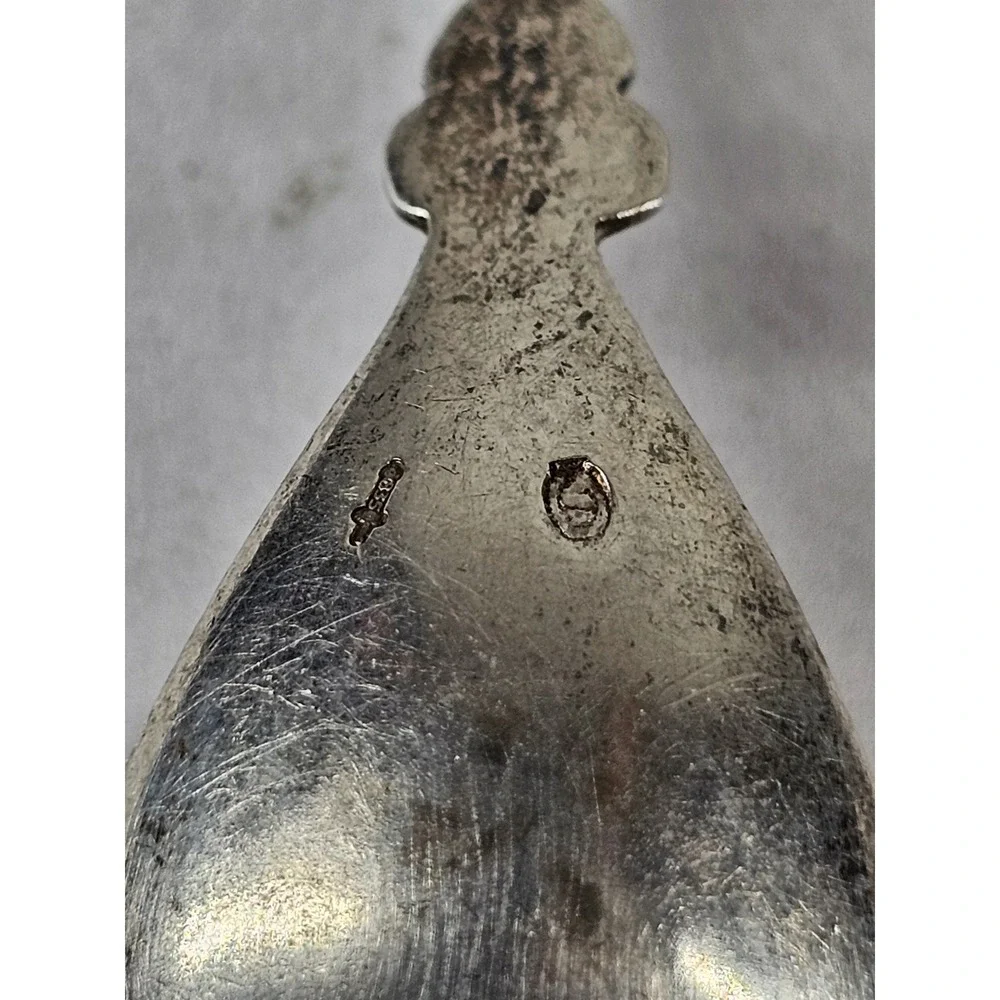 Dutch Haarlem‎ Silver 835 Coffee Tea Spoon Souvenir Coat of Arms Vintage Silver